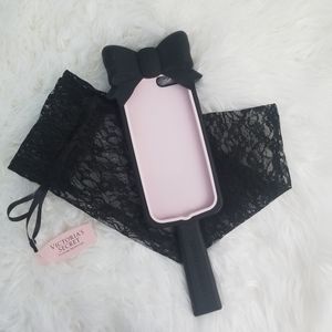 Black Bow Victoria Secret Mirrored iPhone Case